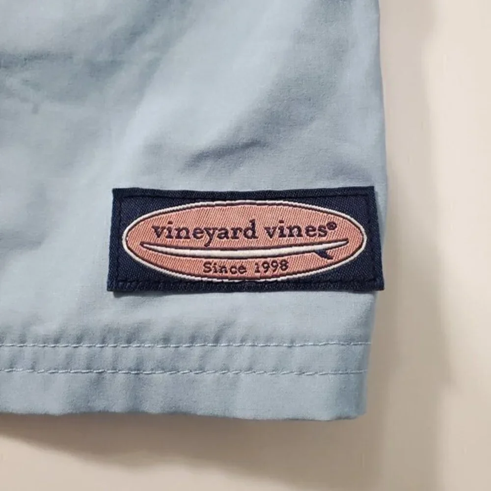 Men's Vinyard Vines Performance Board Shorts 36x9 Blue 90% Polyester 10% Spandex